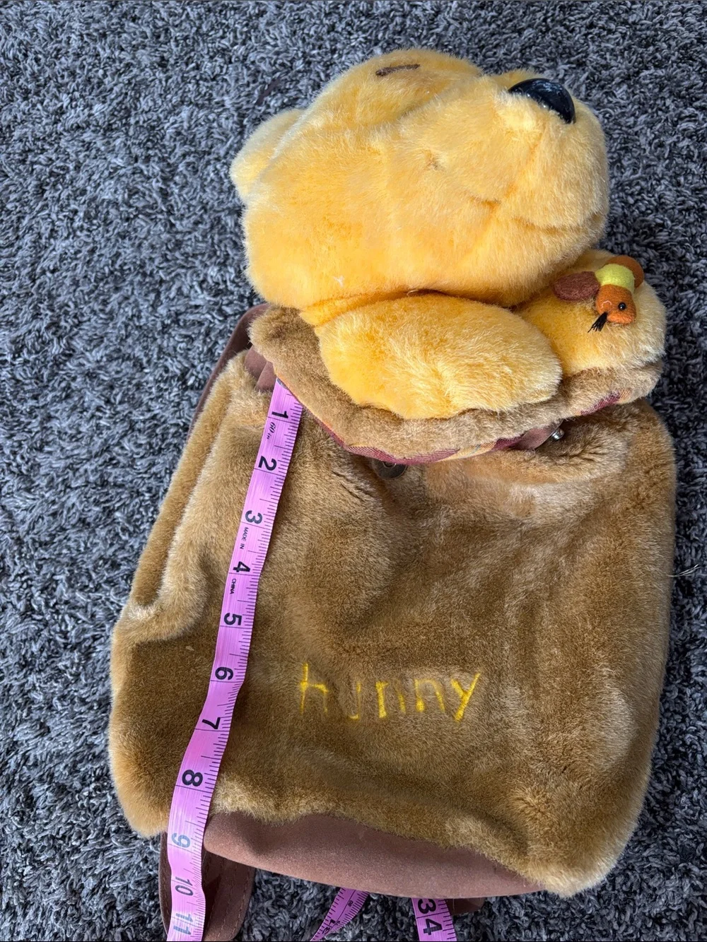 Vintage Disney Winnie the Pooh Plush Backpack | 